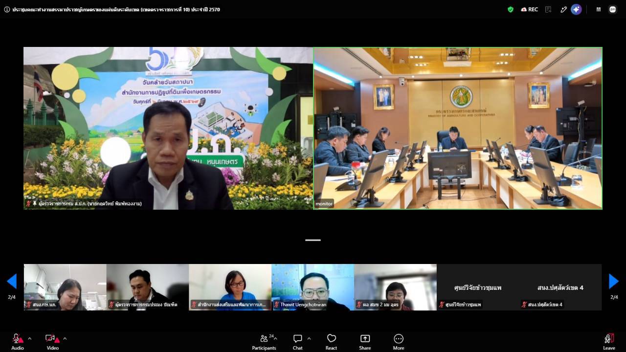 title - ผู้ตรวจราชการ ส.ป.ก.ร่วมประชุมคณะทำงานสรรหาปราชญ์เกษตรของแผ่นดินระดับเขต ประจำปี 2570 เขตตรวจราชการที่ 10 